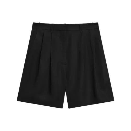 Massimo Dutti Повседневные шорты Женские Черные