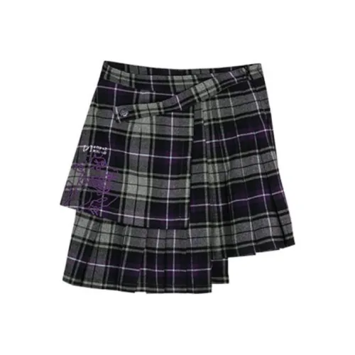 LALABOBO Фиолетовые Женские Повседневные Короткие Юбки