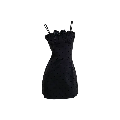 CHARM GLOW Slip Платье Женское Черное