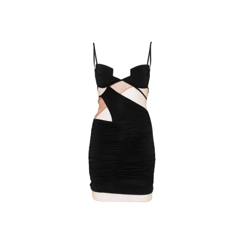 Nensi Dojaka FW24 Slip Платье Женское Черное