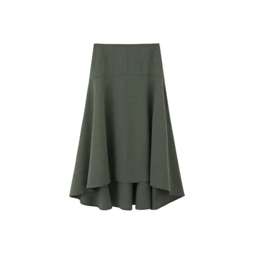 NINE WEST Повседневный Длинный Юбка Женские Яшмовый