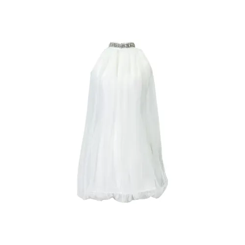 PLANE DRIFT Slip Платье Женское Белое Луна