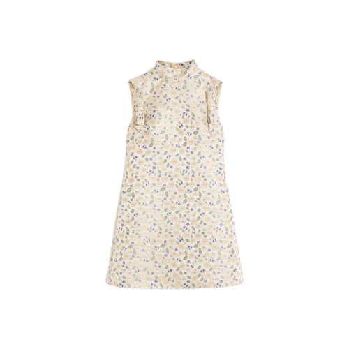 Valentino SS25 Без рукавов Платье Женское Бежевое