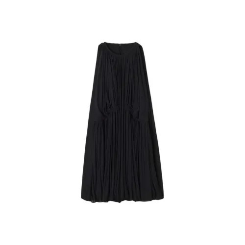 Lanvin Черные Женские Платья без рукавов