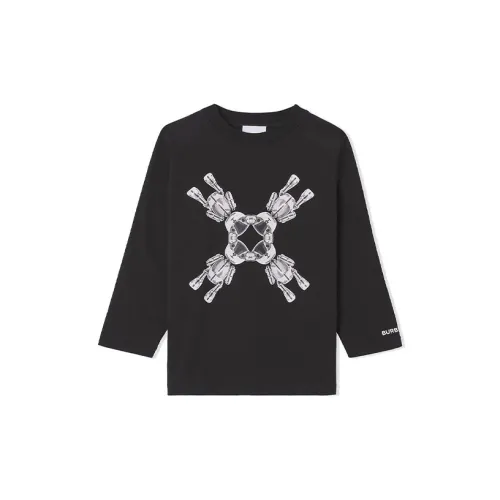 Burberry Черные Детские Рубашки T