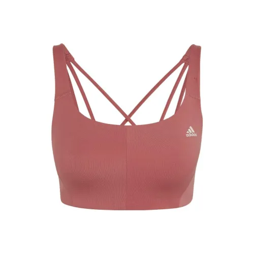 Adidas Coreflow Бюстгальтер с средней поддержкой Спортивное белье Женское Розовый