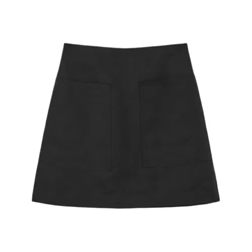 COS Черные Женские Повседневные Короткие Юбки