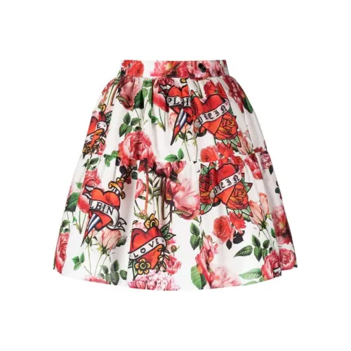 PHILIPP PLEIN Повседневные короткие юбки Женские Белые