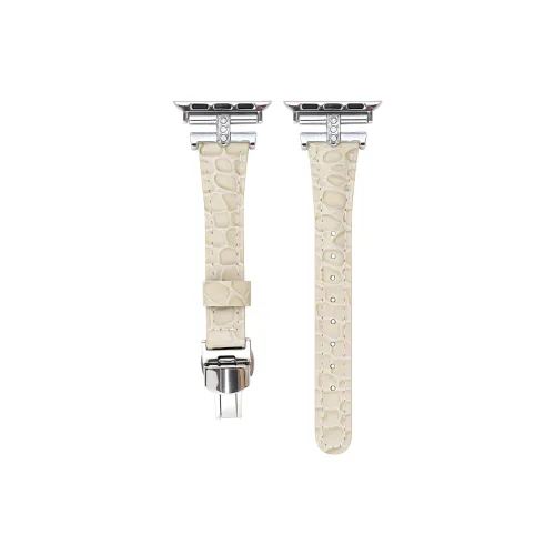 KVZUVUU Часы Полоска Apple Совместимость Воловья кожа Кожа Материал