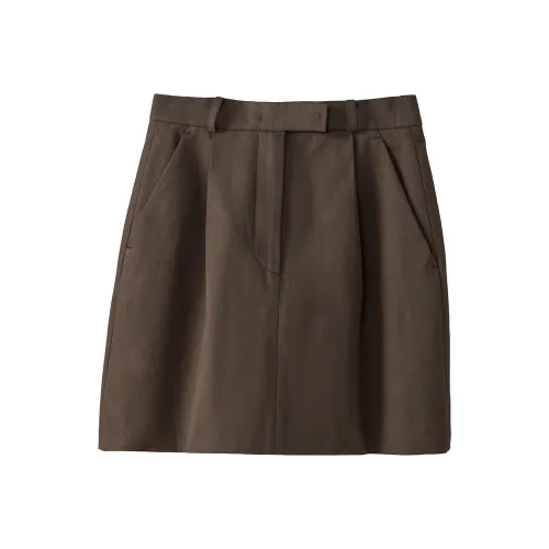 Fstudio Повседневные короткие юбки Женские Кофе