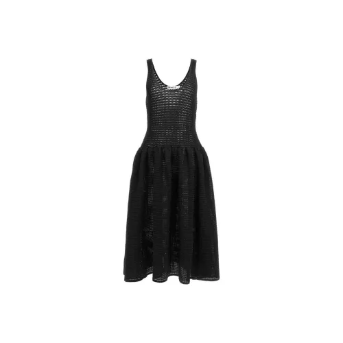 Self Portrait Без рукавов Платье Женское Черное