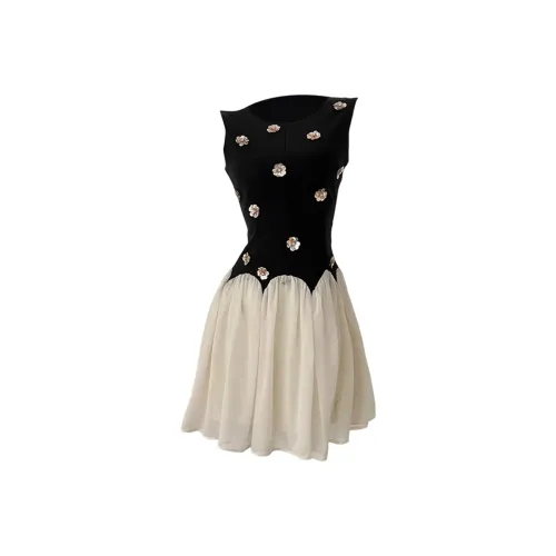 LEMON FAIRY Без рукавов Платье Женское Черное