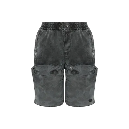 DIESEL Повседневные шорты Женские Холодный серый