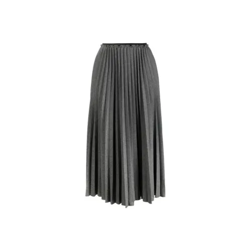 RED VALENTINO Серые Женские Повседневные Длинные Юбки