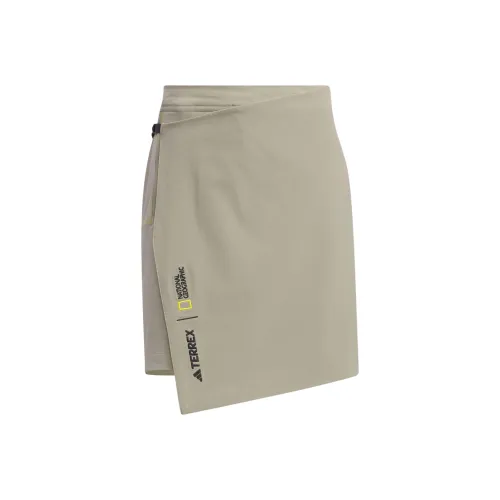 Adidas Повседневные короткие юбки Женские Pebble Серебристо-серый