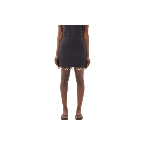 Staud Серый Женские Повседневные Короткие Юбки