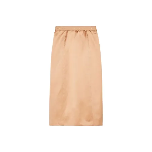 GUCCI SS22 Повседневный Длинный Юбка Женские Хаки