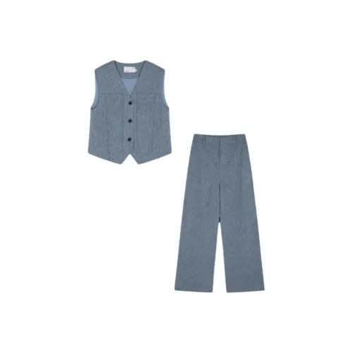 IHIMI Повседневный костюм женский джинсовый синий