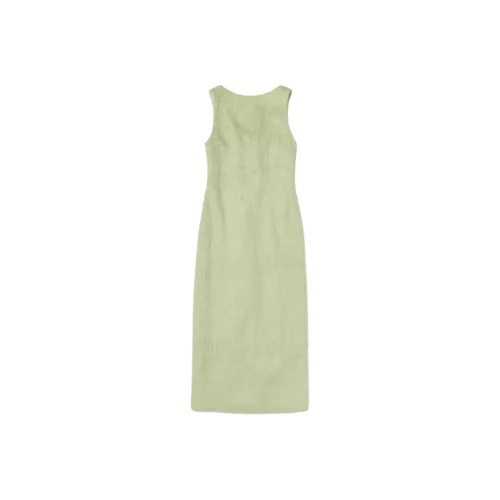 Auralee FW24 Sleeveless Dress Women's Light Khaki Auralee FW24 Без рукавов Платье Женское Светлый Хаки