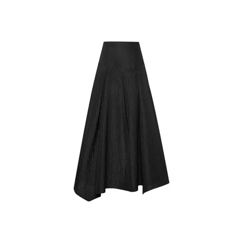 MEIYANG Повседневная длинная юбка женская черная