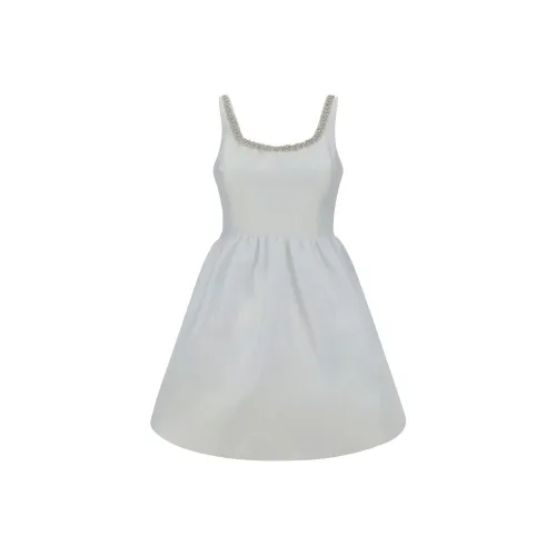 Self Портрет Slip Платье Женское Белое