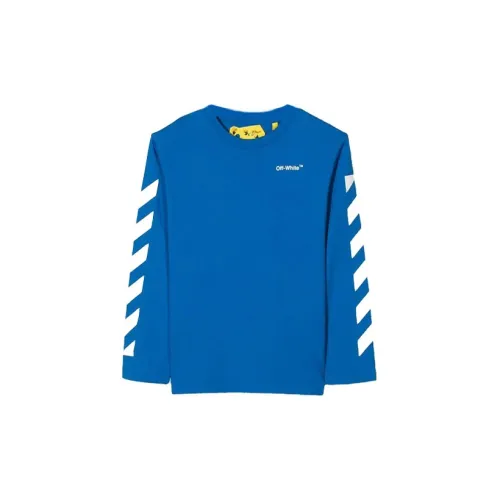 Off Белый FW22 Королевский синий Kids T Рубашки