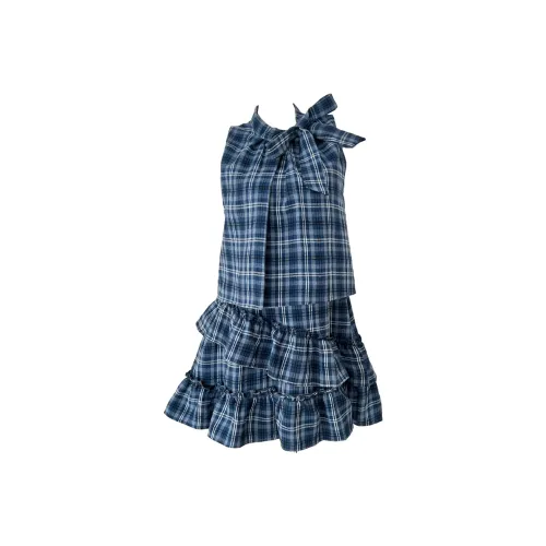 CHARM GLOW Без рукавов Платье Женское Синее