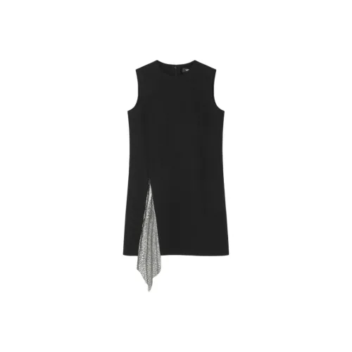 VERSACE SS24 Sleeveless Dress Women's Black VERSACE SS24 Без рукавов Платье Женское Черное