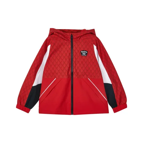 Skechers Куртка Красная с фоном Dragon Scales и принтом для подростков