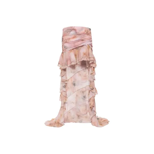 Blumarine SS24 Повседневная длинная юбка женская розовая