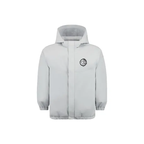 DIOR Детская одежда С капюшоном Anorak Куртки Пальто Серый Детский