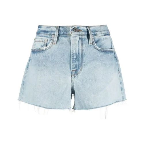 Рамка Синий Женские Джинсовые Шорты