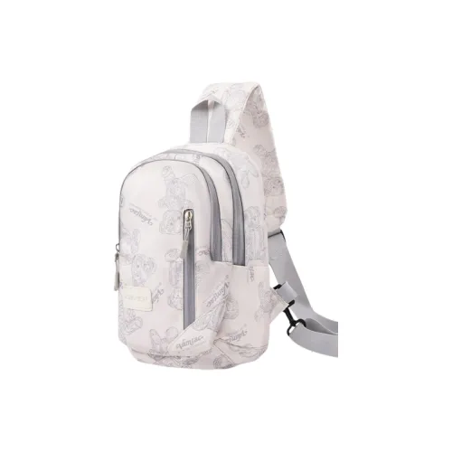 Tonlion Ткань Sling Сумка Унисекс Белый Черный