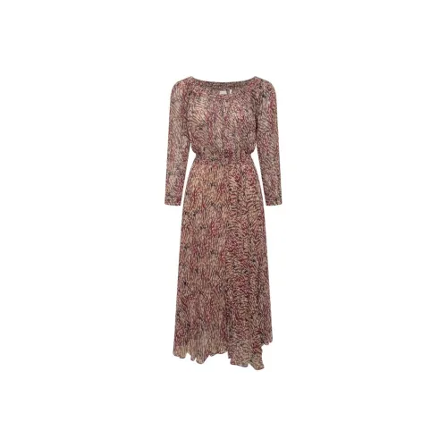 ISABEL MARANT Red Женские Длинные Платья с Рукавами
