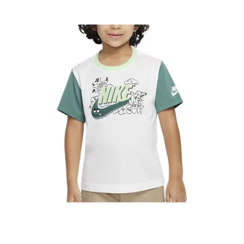 NIKE Паровой зеленый Kids Т-рубашки