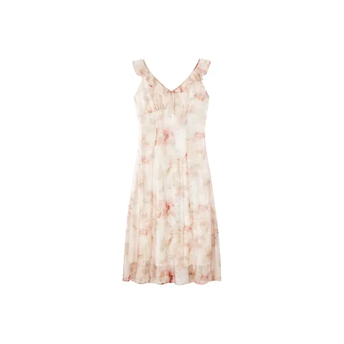 LEDIN Без рукавов Платье Женское Красное