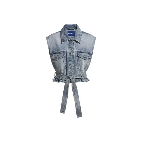 HUGO BOSS Синие Женские Жилеты