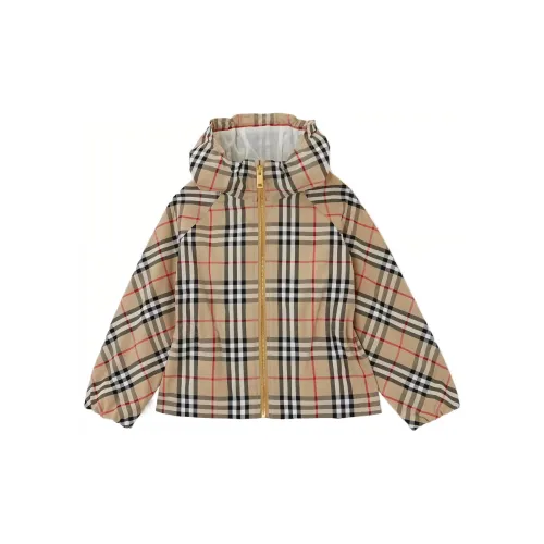 Burberry Винтажный коричневый Kids Куртки