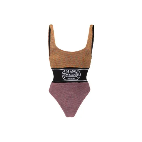 PALM ANGELS Розово-фиолетовый Женские Ван-Пис Купальники