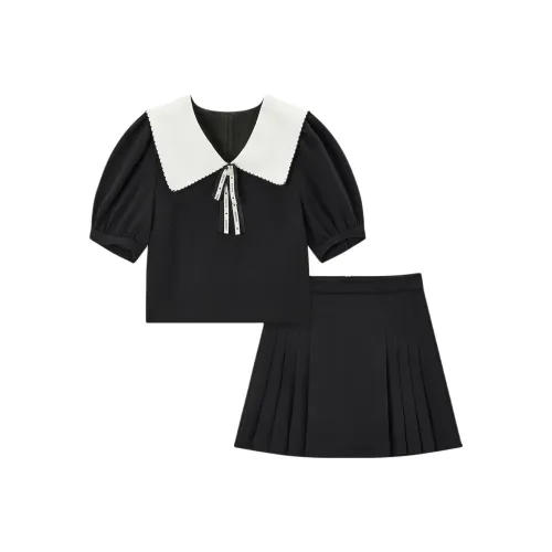EICHITOO Комплект с юбкой Женские Черный