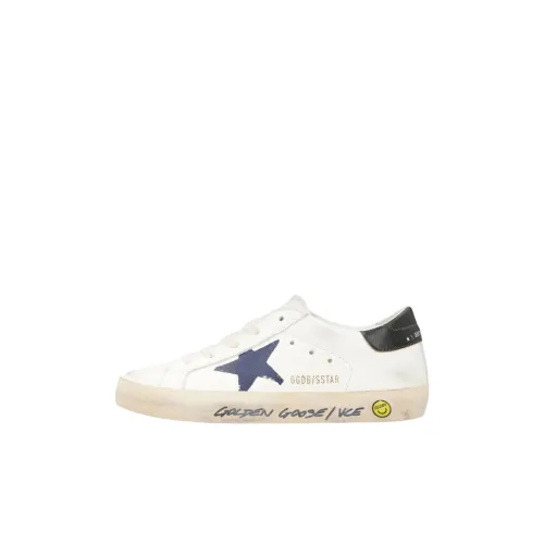 Golden Goose Супер Звезда Детские Скейтбординги Низкий Топ Белый Kids