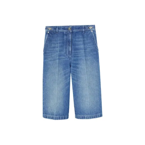 VERSACE SS24 Джинсовые шорты Женские Розовый Синий