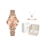 Стальной браслет фуксия [в комплекте с браслетом и ожерельем]