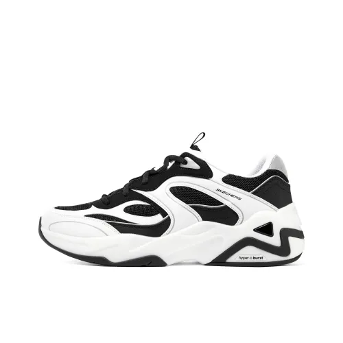 Skechers D'LITES HYPER BURST Hyper Burst Low Топ Толстоподошвенные кроссовки Мужской Черный белый