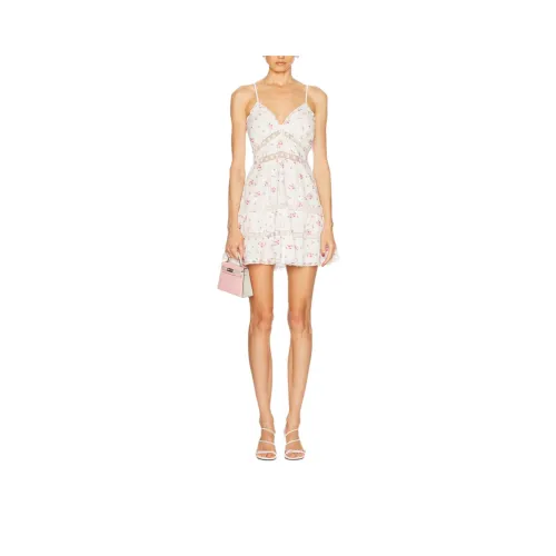 LOVESHACKFANCY Slip Платье Женское Белое