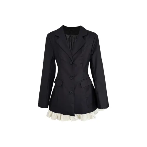 CPAURA Длинное платье с длинными рукавами женское черное