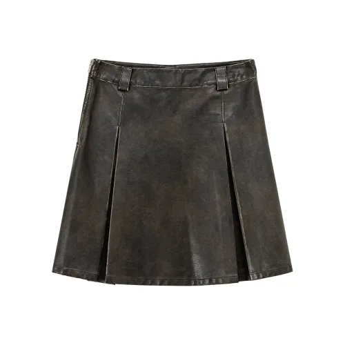 NO ONE ELSE Черная Женская Повседневная Короткая Юбка