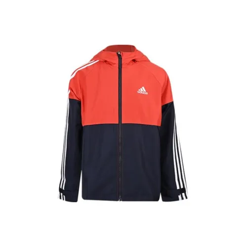 Adidas Темно-синие Детские Куртки