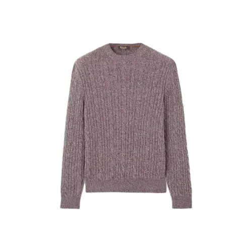 Loro Piana Ягода Вино Смешанный цвет Мужской Кашемировые свитеры