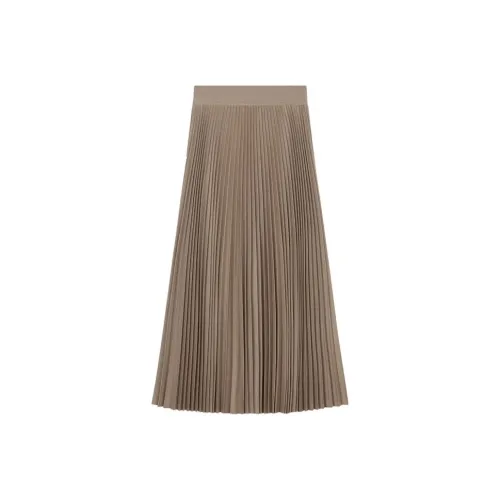 THEORY Повседневный Длинный Юбка Женские CAMEL